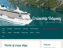 Tablet Screenshot of cruiseshipodyssey.com